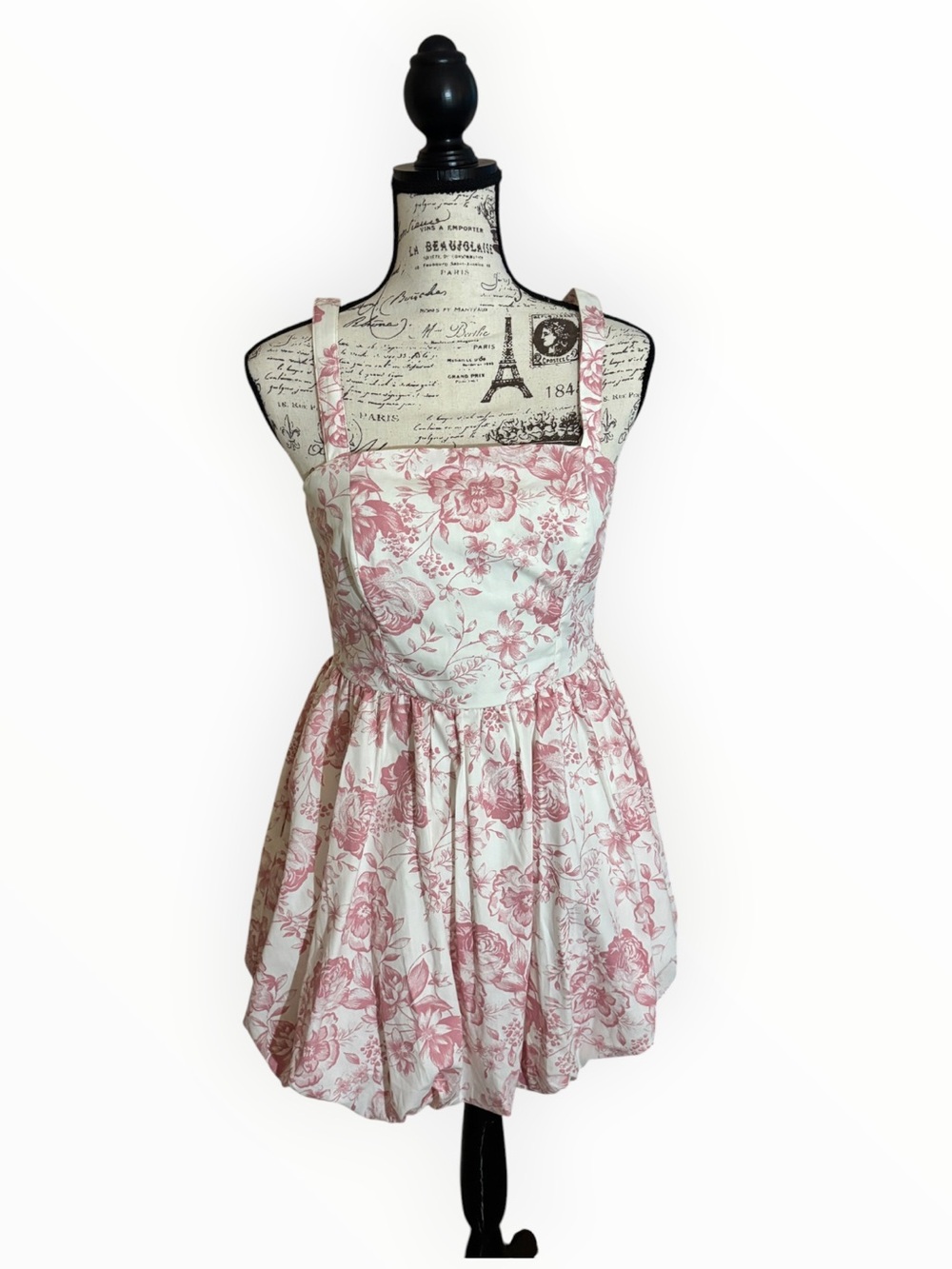 Trixxi Pink Floral Bubble Dress | Size Medium
